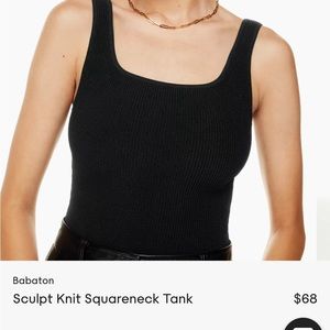Aritzia Babaton Sculpt Ribbed Tank